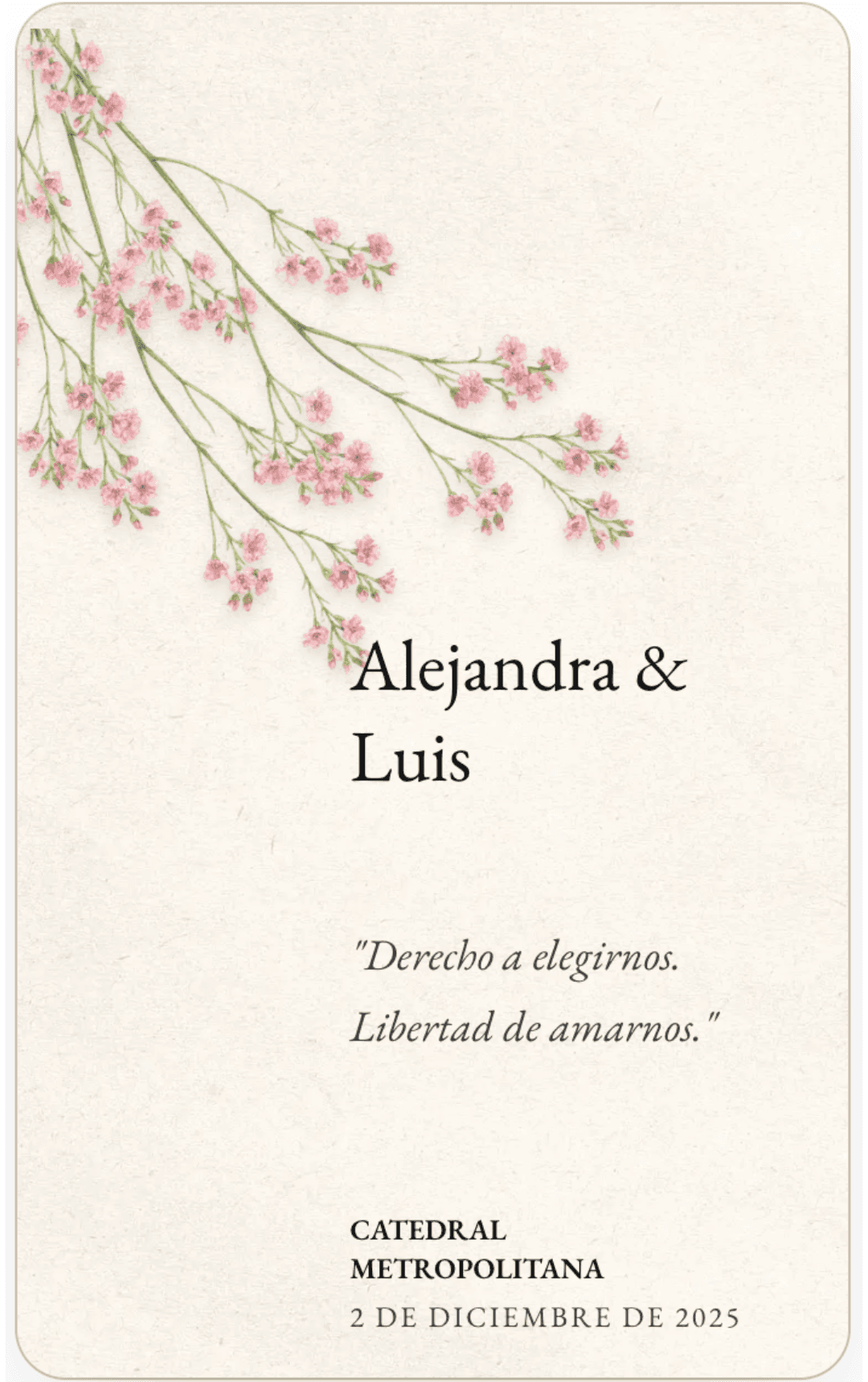 Arquitectura de las Palabras: La frase perfecta para cada momento de tu boda.